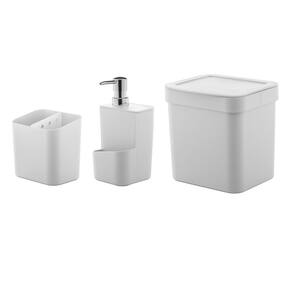 Conjunto Organização Sobre a Pia Trium 3 Peças Branco