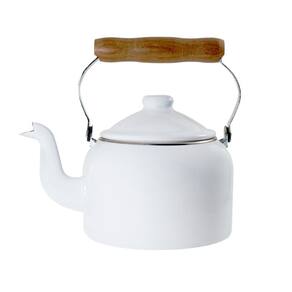 Chaleira Tradicional Esmaltada Branca 1,8 L Ewel