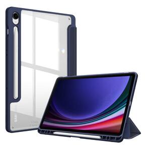 Capa Acrílico + Película para Tablet Samsung S9 11 Azul