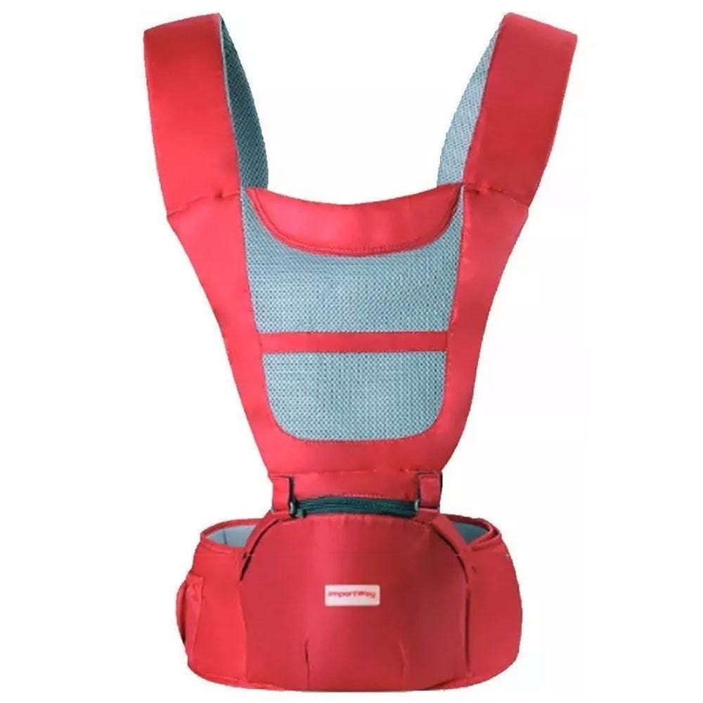 Canguru Para Bebê 6 Posições Ergonômico Conforto Cinza