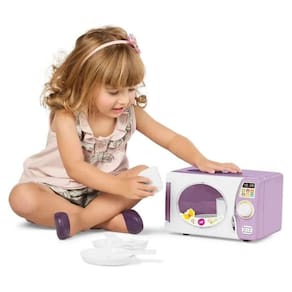 Brinquedo Infantil Microondas Completo Com Som e Acessórios - Tateti