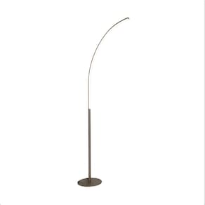 Luminária Abajur de Piso Prata 120cm Led 12W 4000K Bivolt