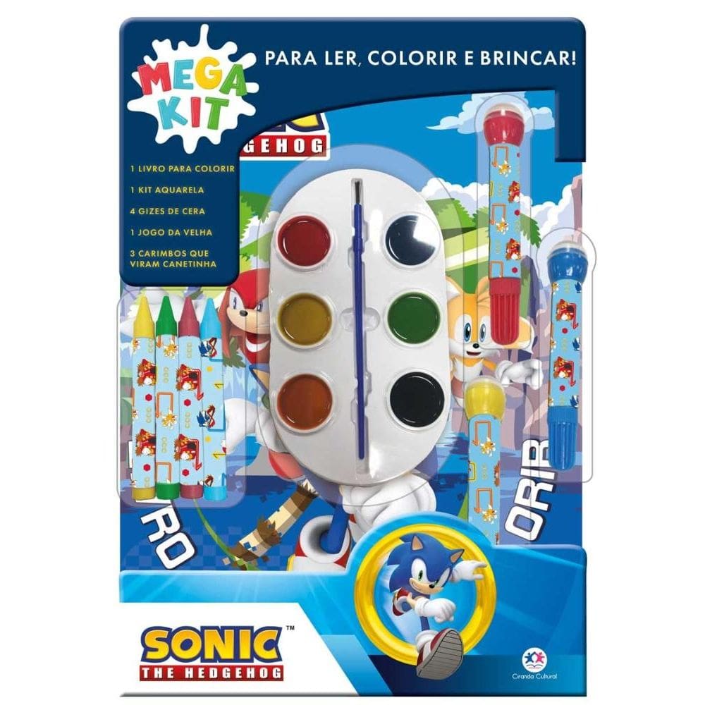 Sonic - Ler, colorir e brincar(3009)
