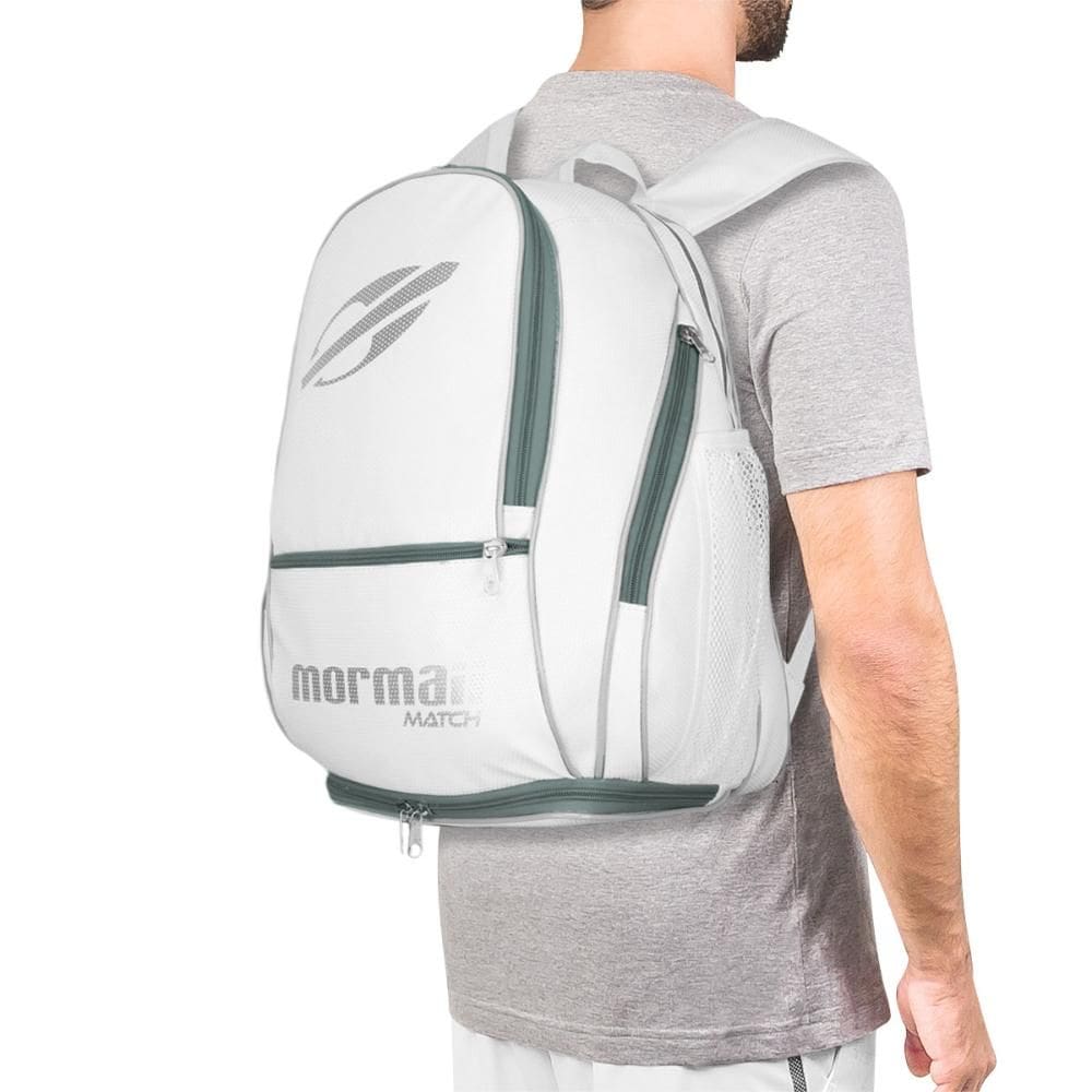 Mochila Mormaii Match Beach Tennis Branca e Cinza