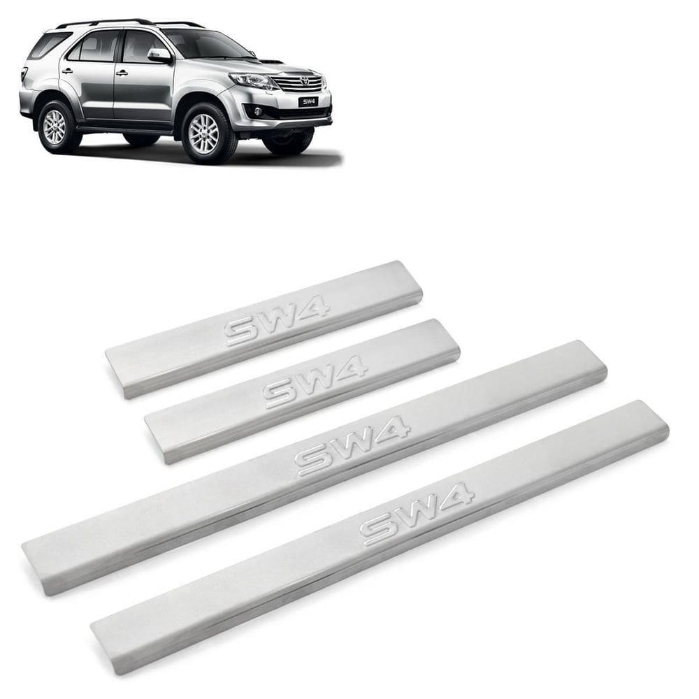 Soleira Inox Cromada Alto Relevo Hilux SW4 2008 | Brasikar