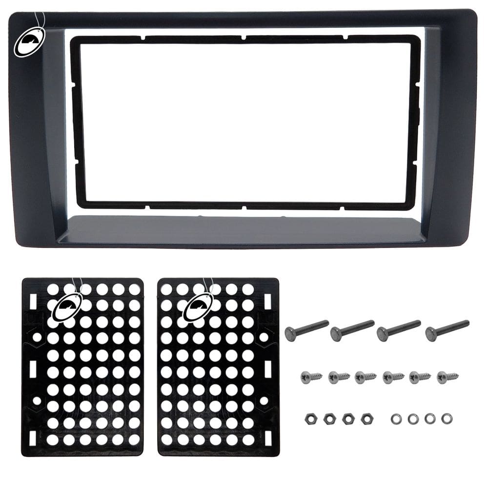 Moldura de Painel 2 Din 7" Polegadas S10 e Blazer 2001 a 2011 Pitbull Grafite