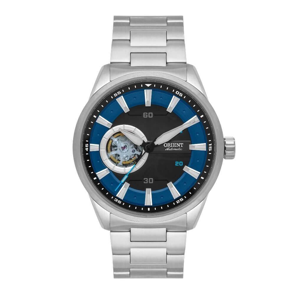 Relógio Orient Masculino Automático NH7SS003-D1SX Open Heart
