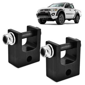 Prolongador Amortecedor Traseiro Preto L200 Dupla 2014 - Par