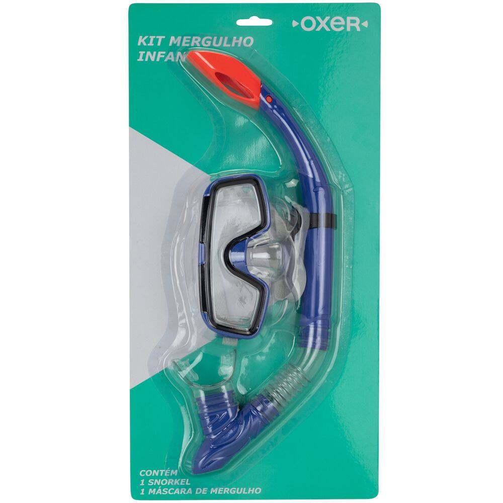 Kit de Mergulho Oxer Polybag Snorkel e Máscara Infantil