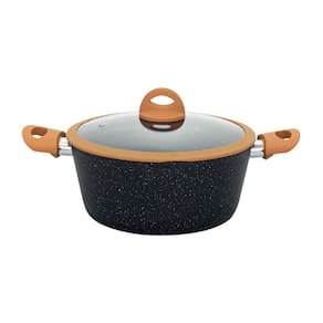 Panela Caçarola Antiaderente Cerâmica de Indução Viena Plus Preto 20cm - Casambiente