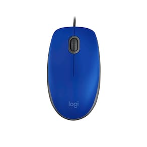Mouse Logitech M110 USB com Clique Silencioso, Design Ambidestro e Facilidade Plug and Play, Azul