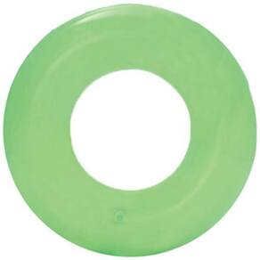 Boia Circular Neon Transparente 51cm Verde - Kit 3 Unidades