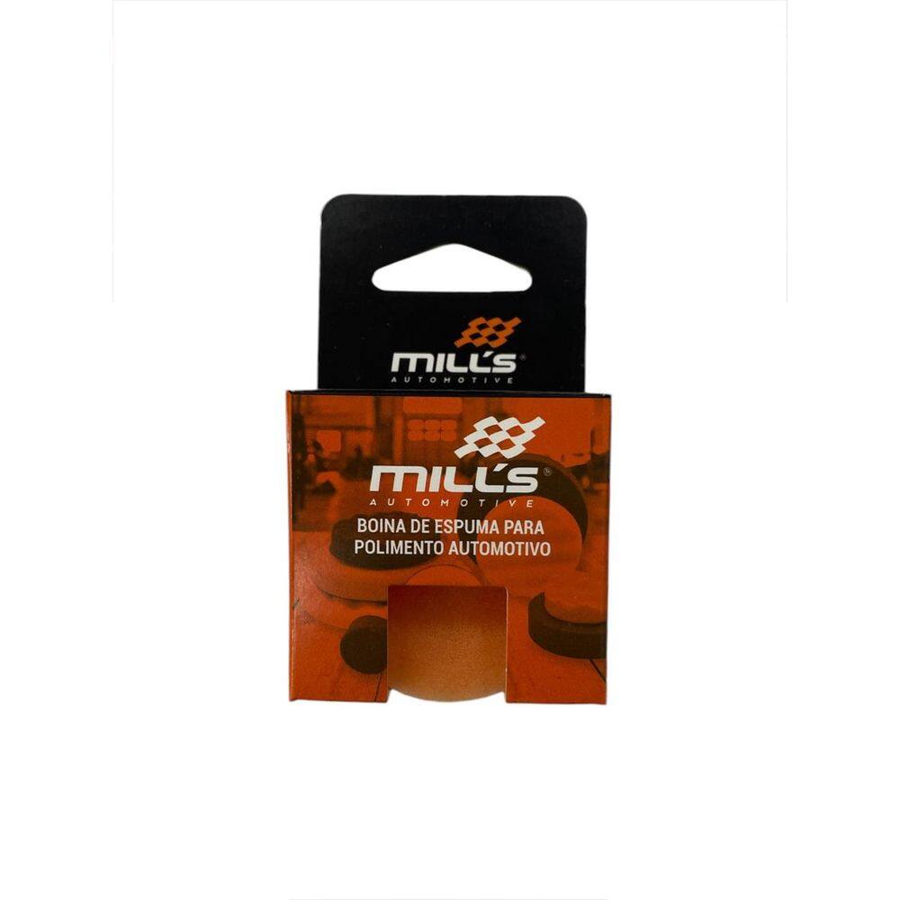 Boina Nano de Espuma Corte Suave/Refino Laranja 1,2" Mills