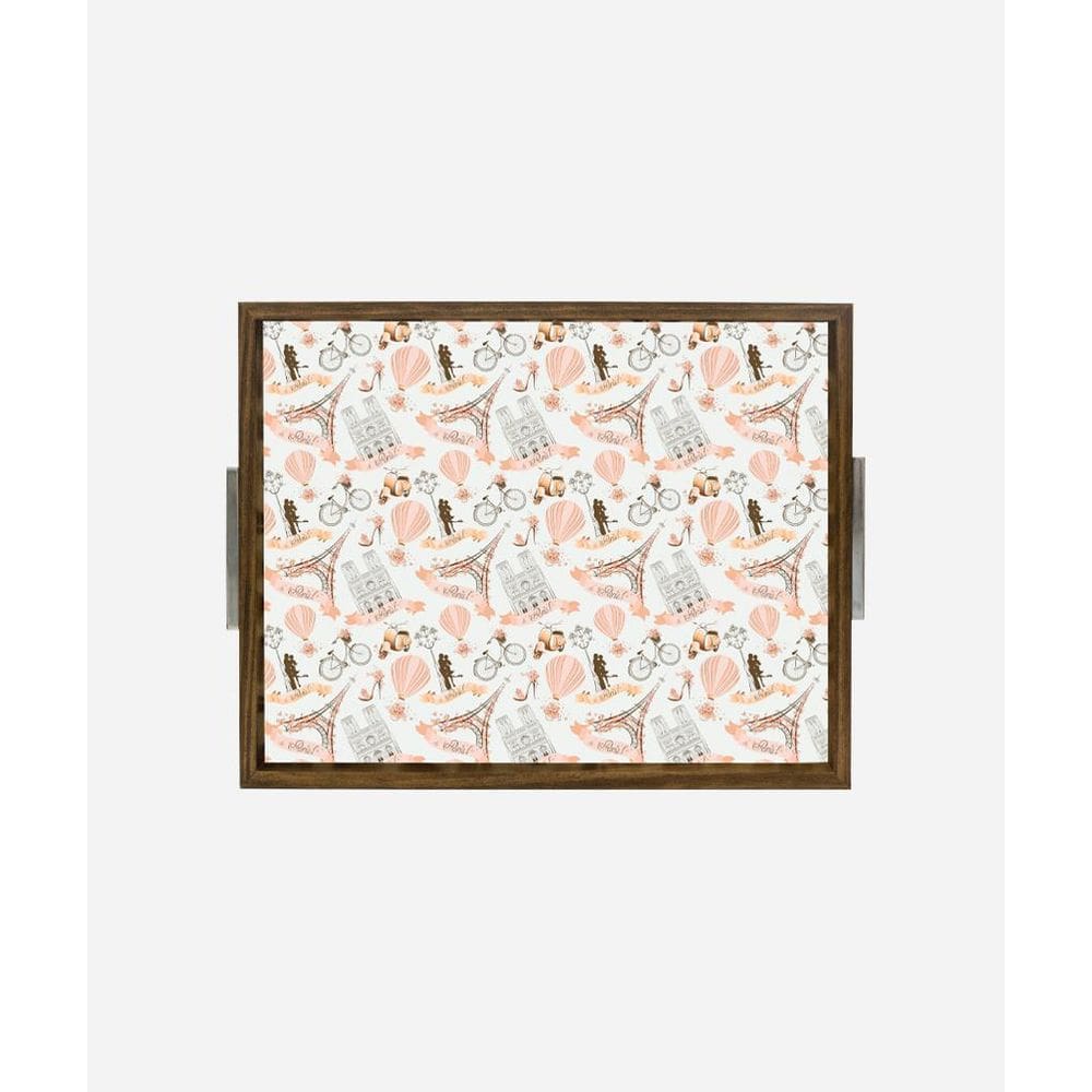 Bandeja Estampada 30X37 - Passeio Em Paris