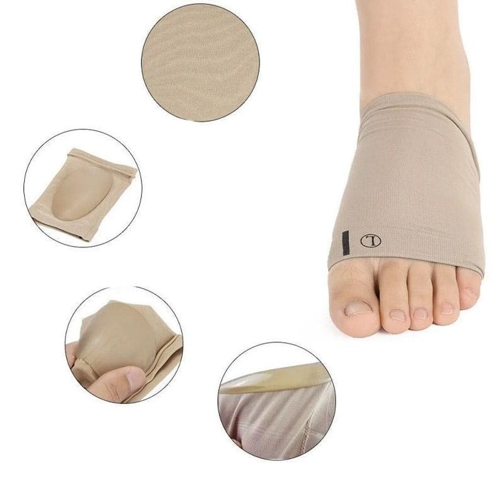 Kit Par Palmilha Plantar Ortopédica Dor Calcanhar Pés