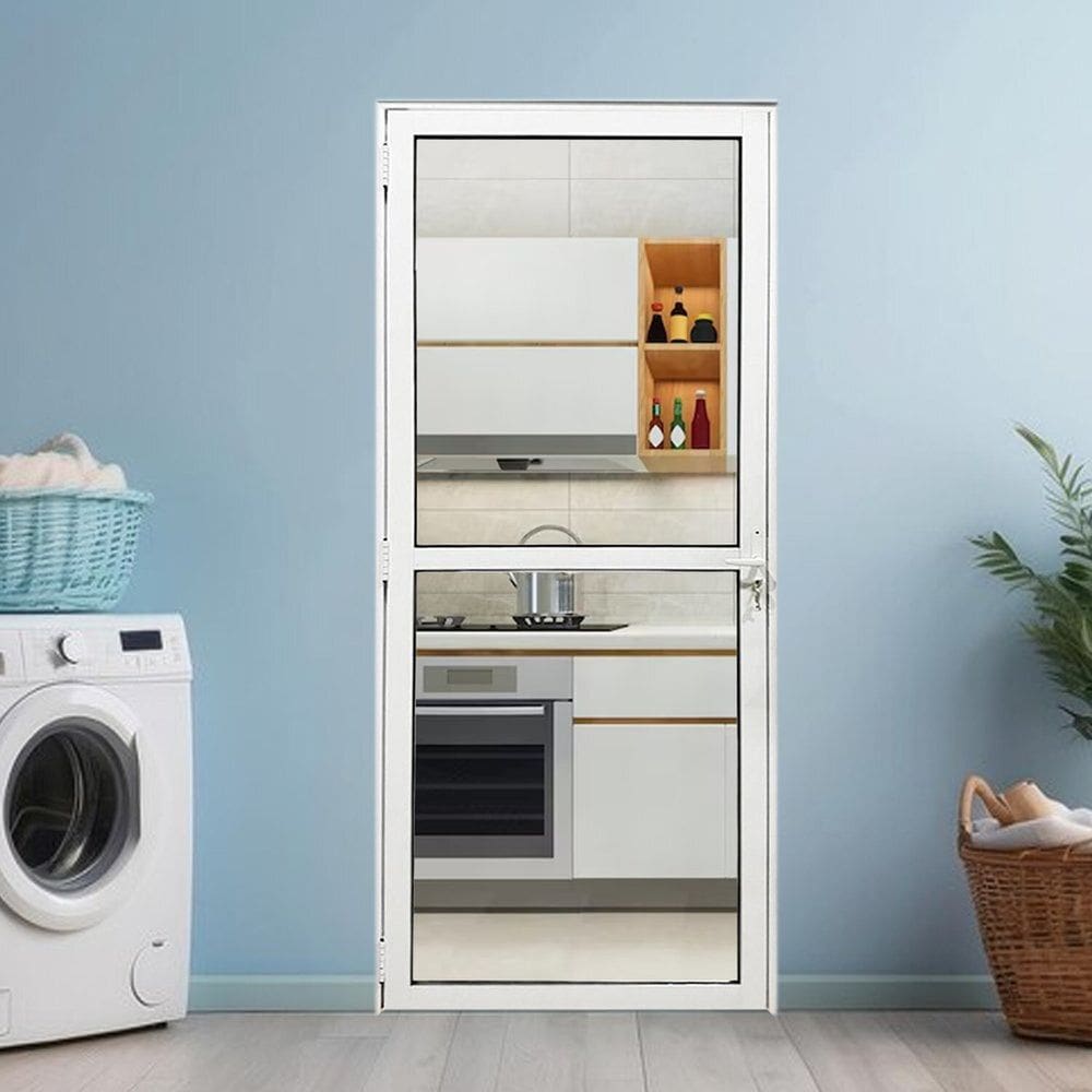 Porta Visione de Alumínio 210x80 Lado Direito Branco