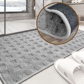 1 Tapete Banheiro Antiderrapante Grande Soft Re52 Js 50X100