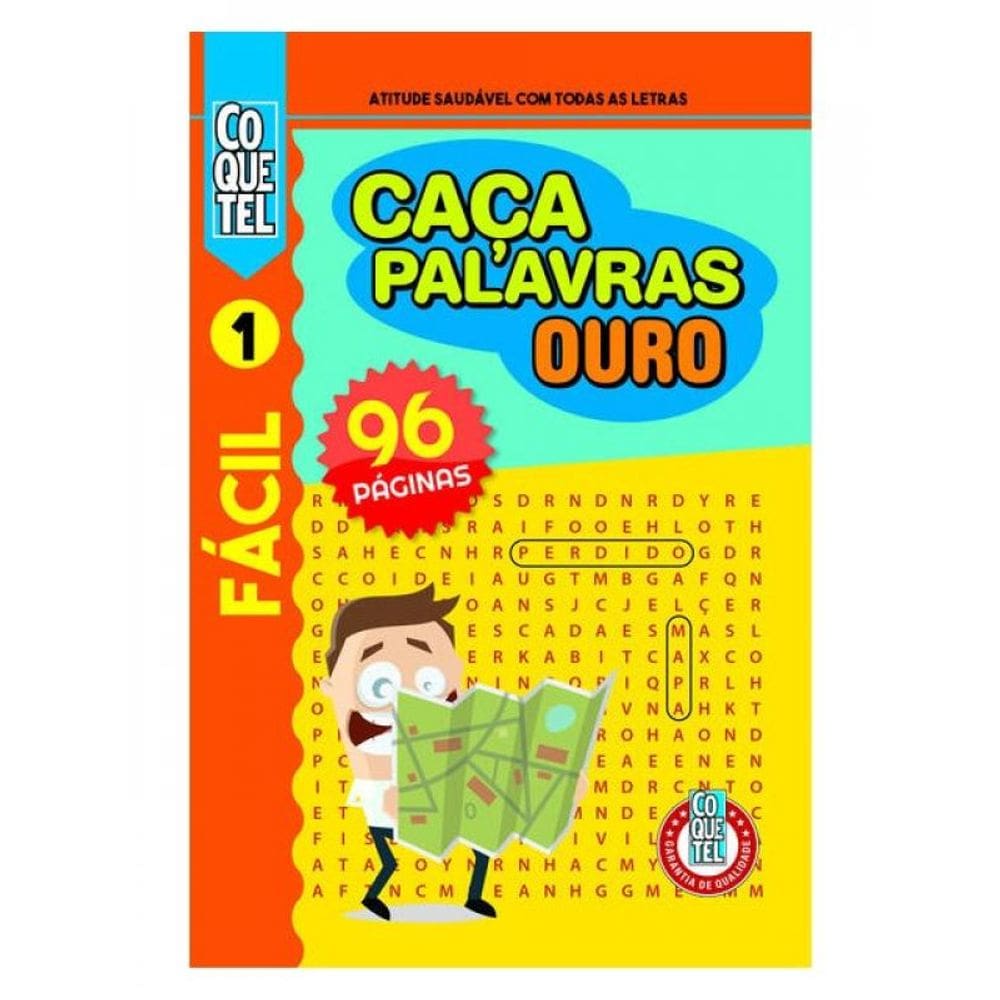 Livro Coquetel Caça-Palavras Ouro 1