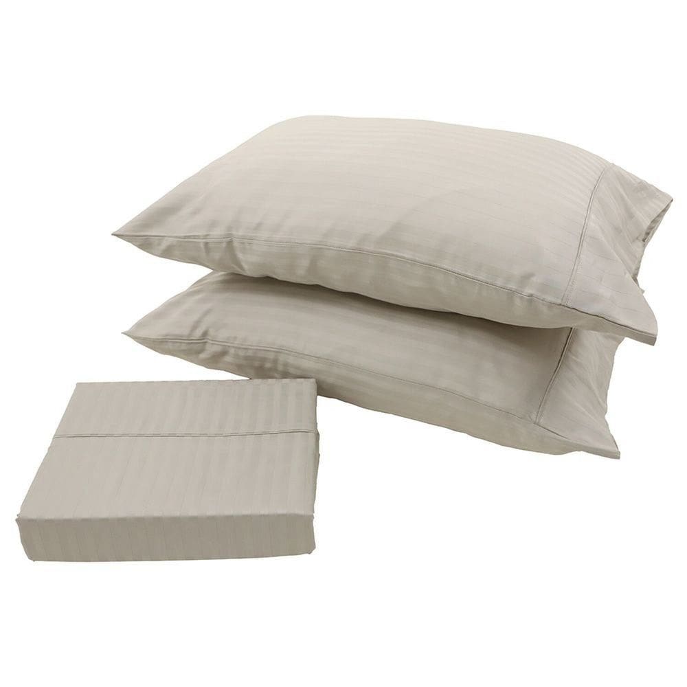 Jogo de Cama 300 Fios Stripe Queen Manteiga