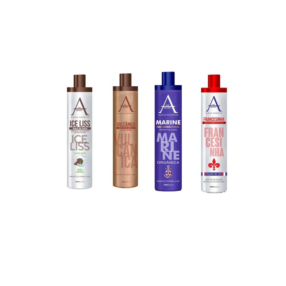 Combo 4 Progressivas 1L - Alkimia Cosmetics