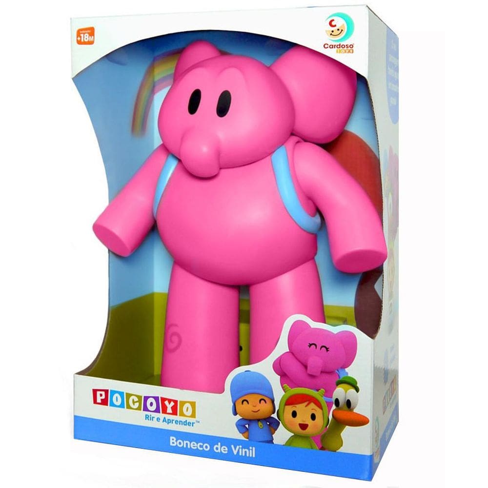 Boneco de Vinil Elly Grande Pocoyo Cardoso Toys