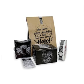 Kit Embalagens Delivery - Saco Kraft, Box GG, Batata