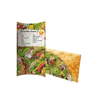Kit 100 Embalagens De Pastel + 100 Pastel Delivery Verde