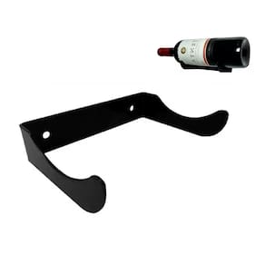 Suporte Garrafa de Vinho de Parede Adega Vertical Preto 02 unidades