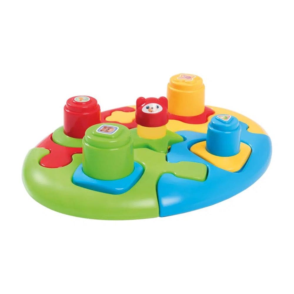 Brinquedo Didático Duo Baby Puzzle 10 Peças De Quebra Cabeça Infantil