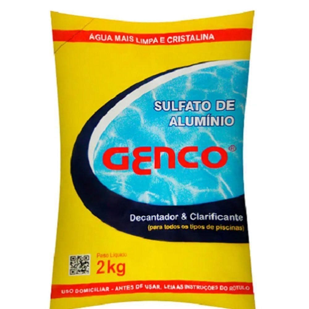 Sulfato Alumínio Decantador Clarificante Piscinas Genco 2 Kg