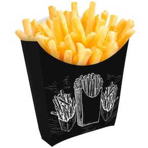 Caixinha Embalagem Batata Frita 1.000 un. Preto