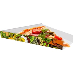 Caixinha para Fatia de Pizza 300 un. Verde 2x17x18cm