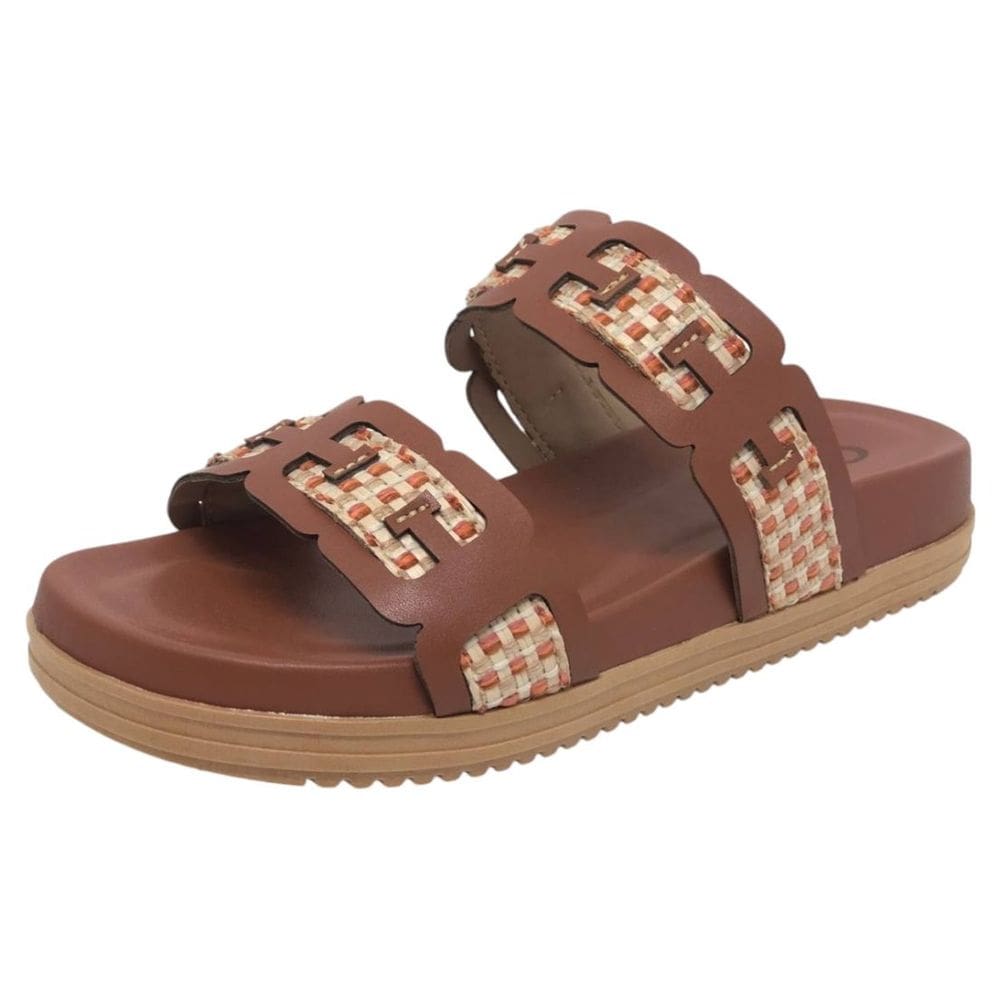 Chinelo Patete Feminino Flatform Rustico Elegante Cacci