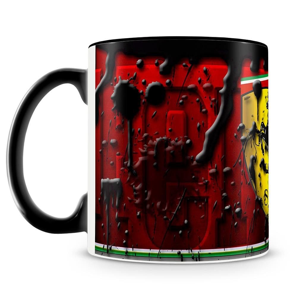 Caneca Personalizada Lata de Óleo Ferrari