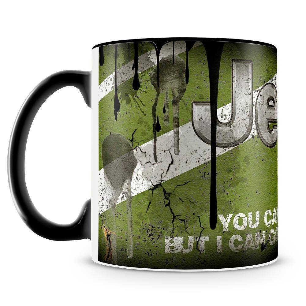 Caneca Personalizada Lata de Óleo Jeep