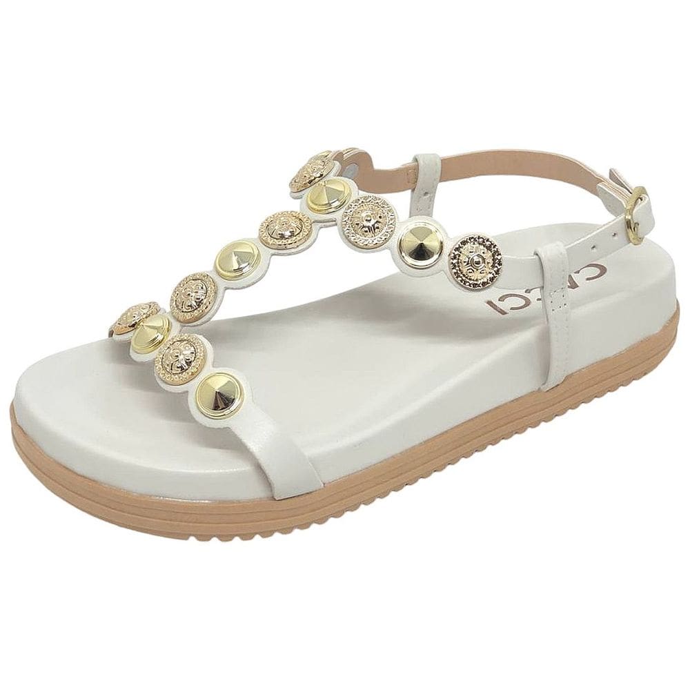 Sandália Feminina Flatform Moderna Conforto Social Cacci