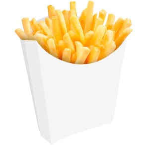 Embalagem Batata Frita - 1.000 unid. - Pequena - Branca