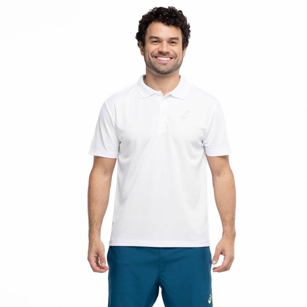 Camisa Polo Masculina ASICS Manga Curta Botões