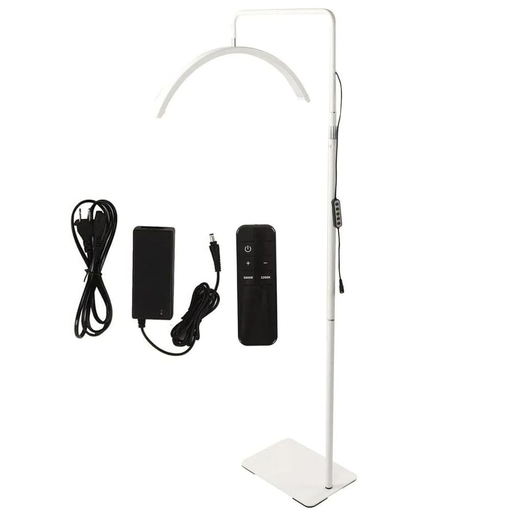 Luminaria Piso Led Arco Meia Lua Estetica Cilios Maquiagem Dentista Salao Beleza