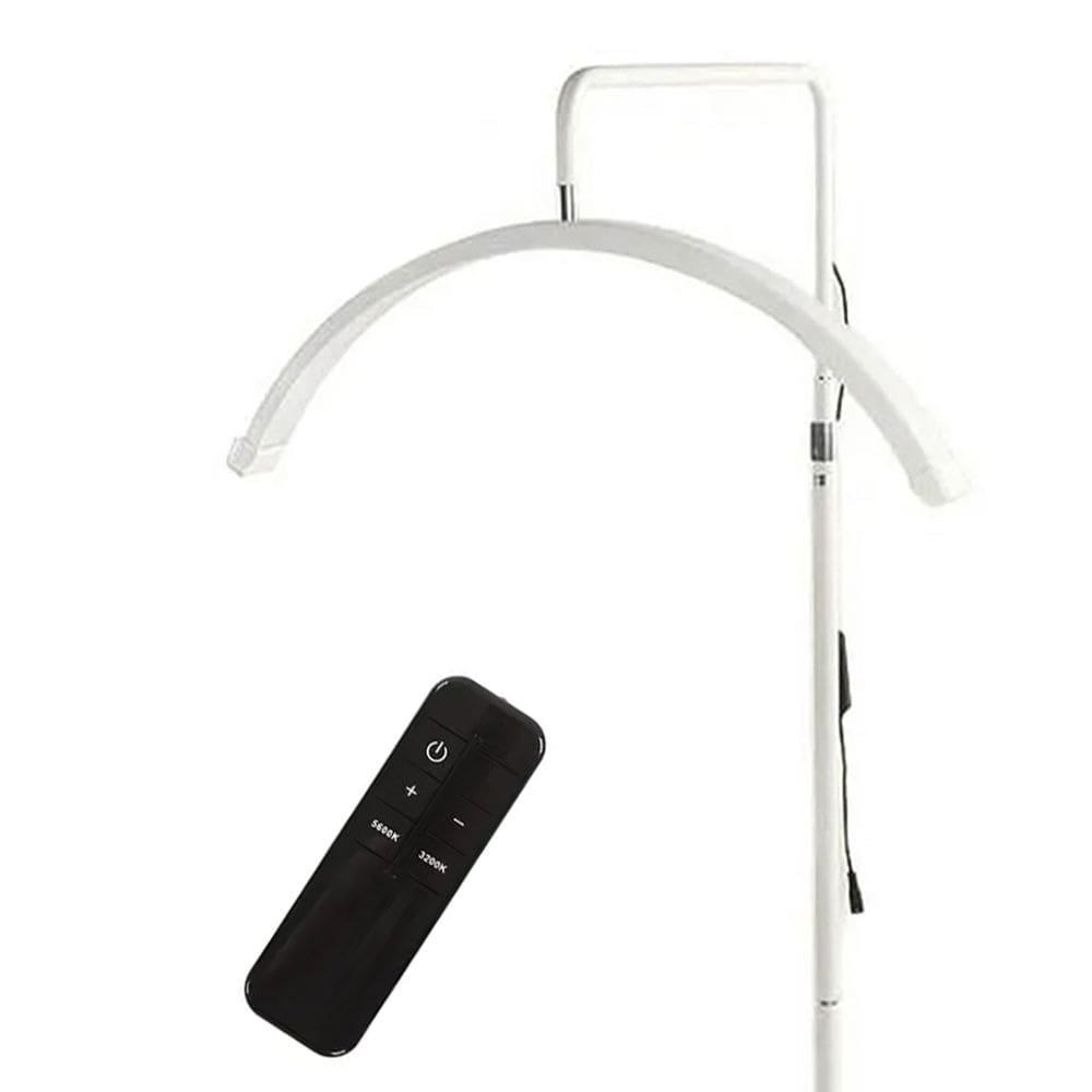 Luminaria Piso Arco Meia Lua Led 36W Cilios Spar Estetica Maquiagem Salao Beleza
