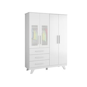 Guarda Roupa Infantil Moveis Peroba Retro 04 portas MDF