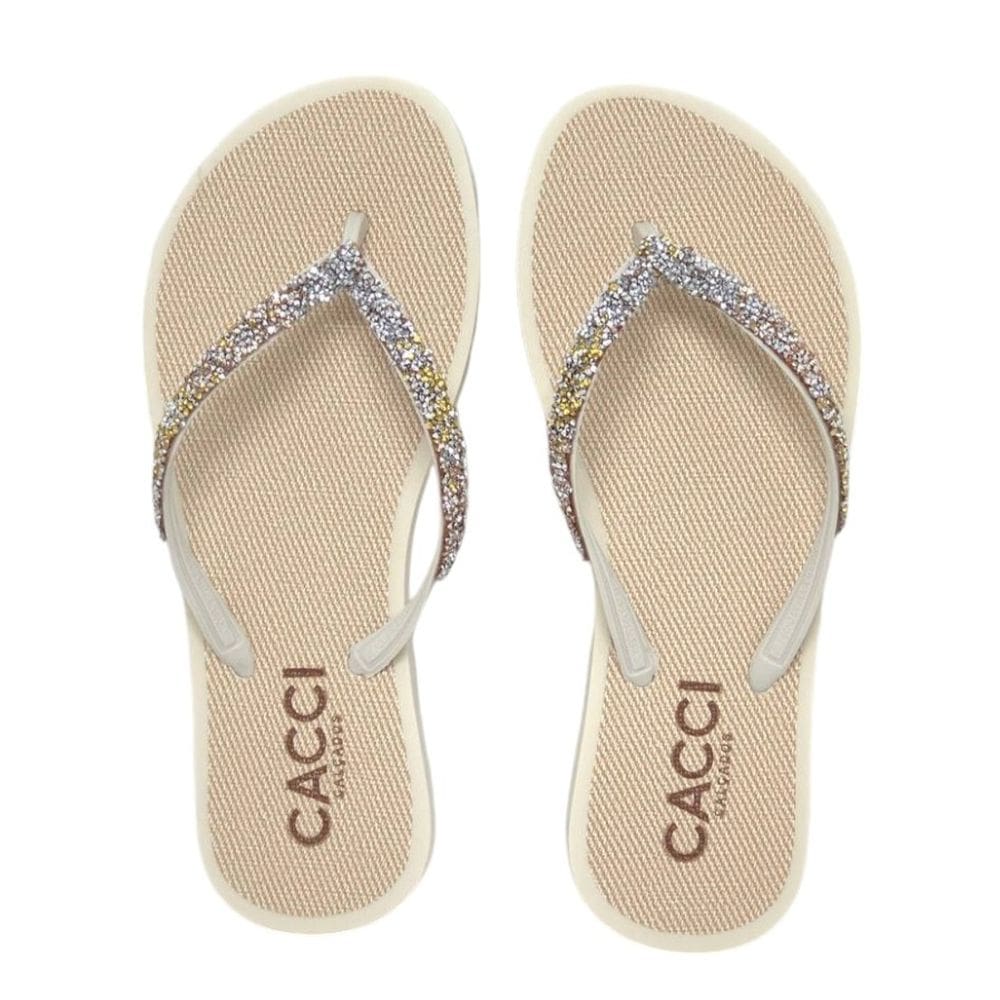 Chinelo Feminino Clássico Dia a Dia Strass Moderno Cacci