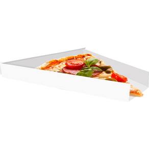 Caixinha Embalagem Fatia Pizza 200 unid. Branca 2x17x18cm