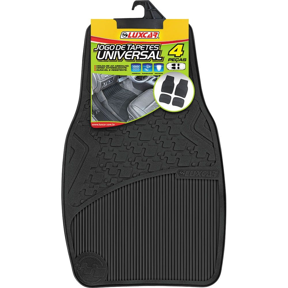 Jogo de Tapete de PVC Automotivo com 4 Peças Universal 4002 Luxcar