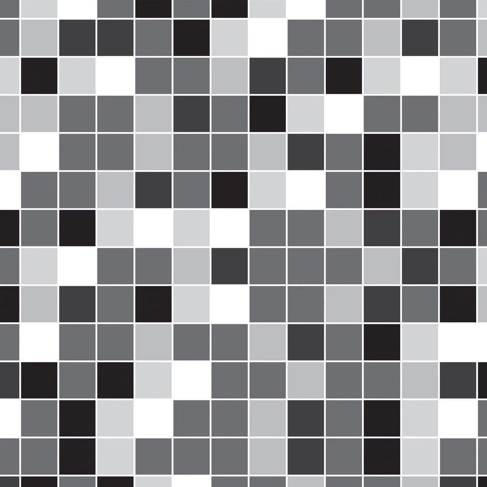 Papel De Parede Pastilha Tons De Cinza  3M