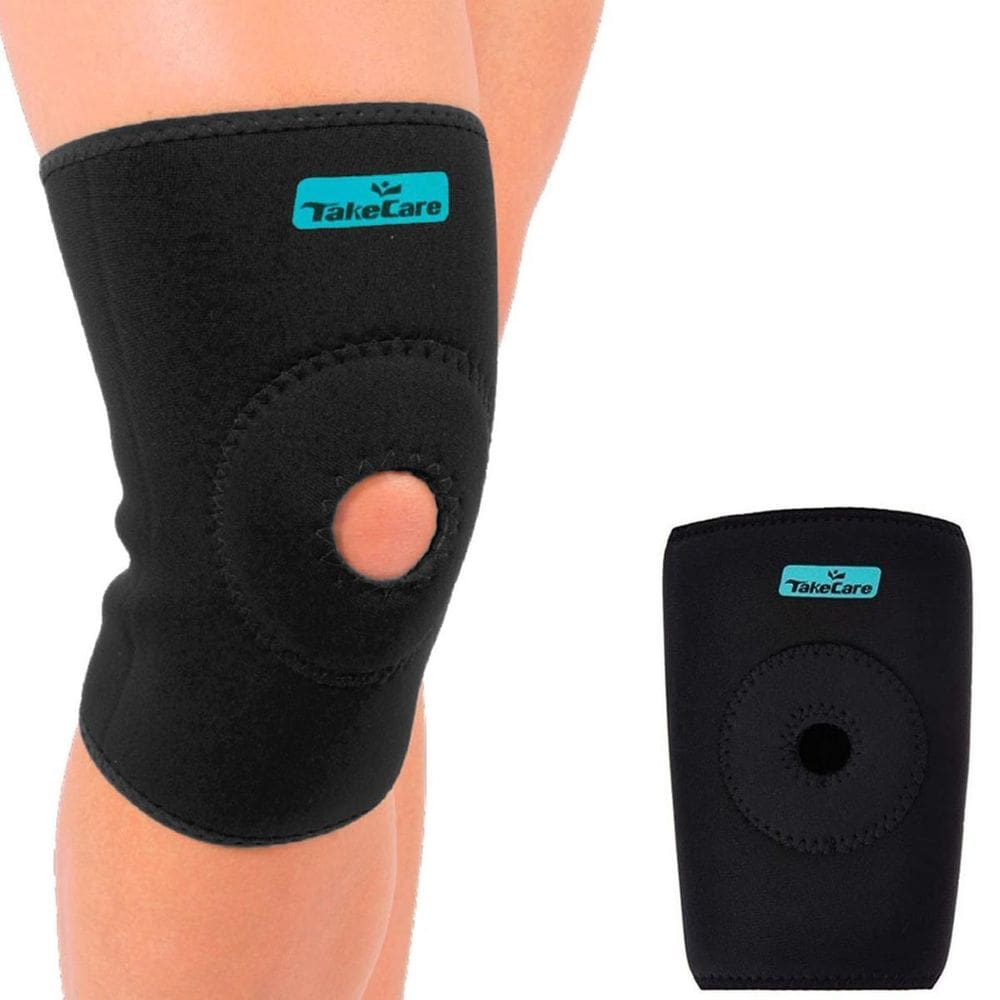 Joelheira com Suporte Patelar Preto P - Prevenção de Lesões