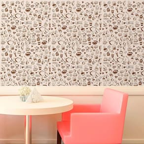 Papel De Parede Casual Marrom Claro Cozinha 3M
