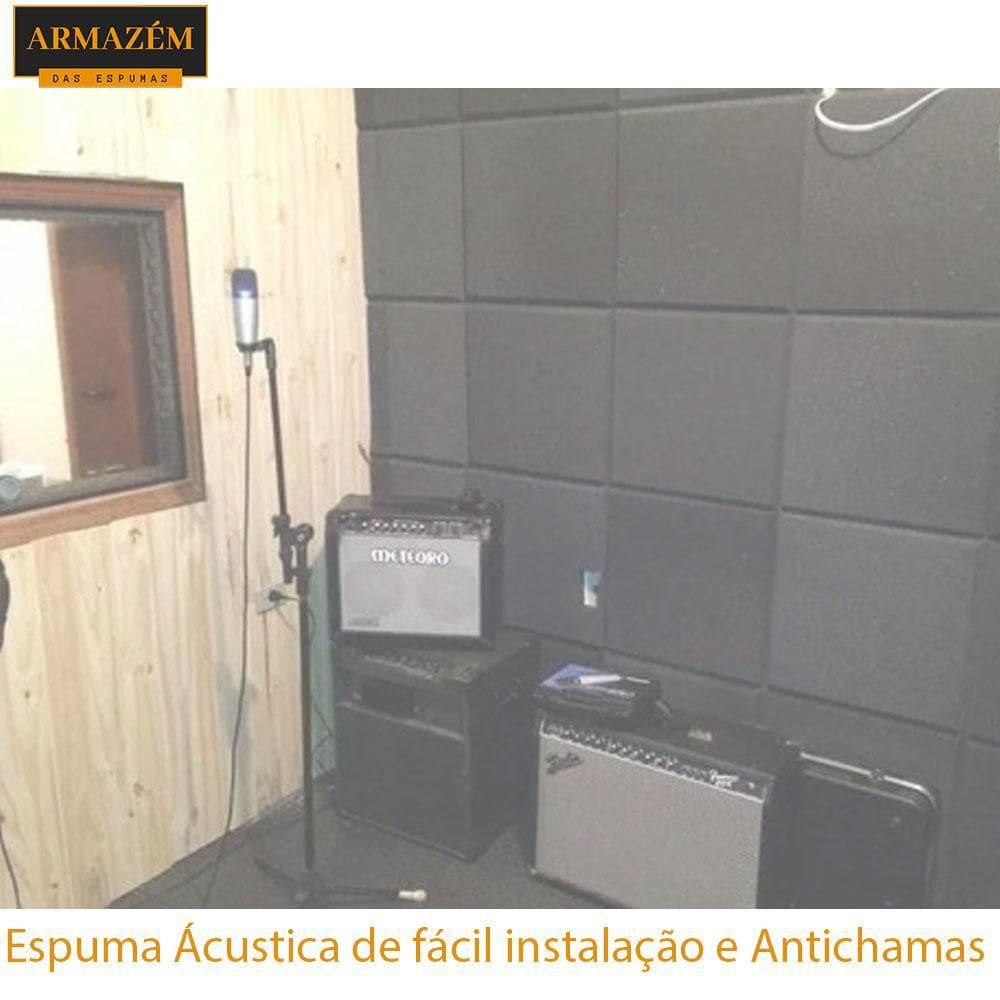 Espuma Acústica Quarto 23 Peças Qualidade De Som No Espaço