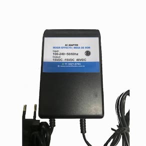Fonte Carregador 15V 48V Mesa Mixer Som Arcano Arm-Sbk Usb