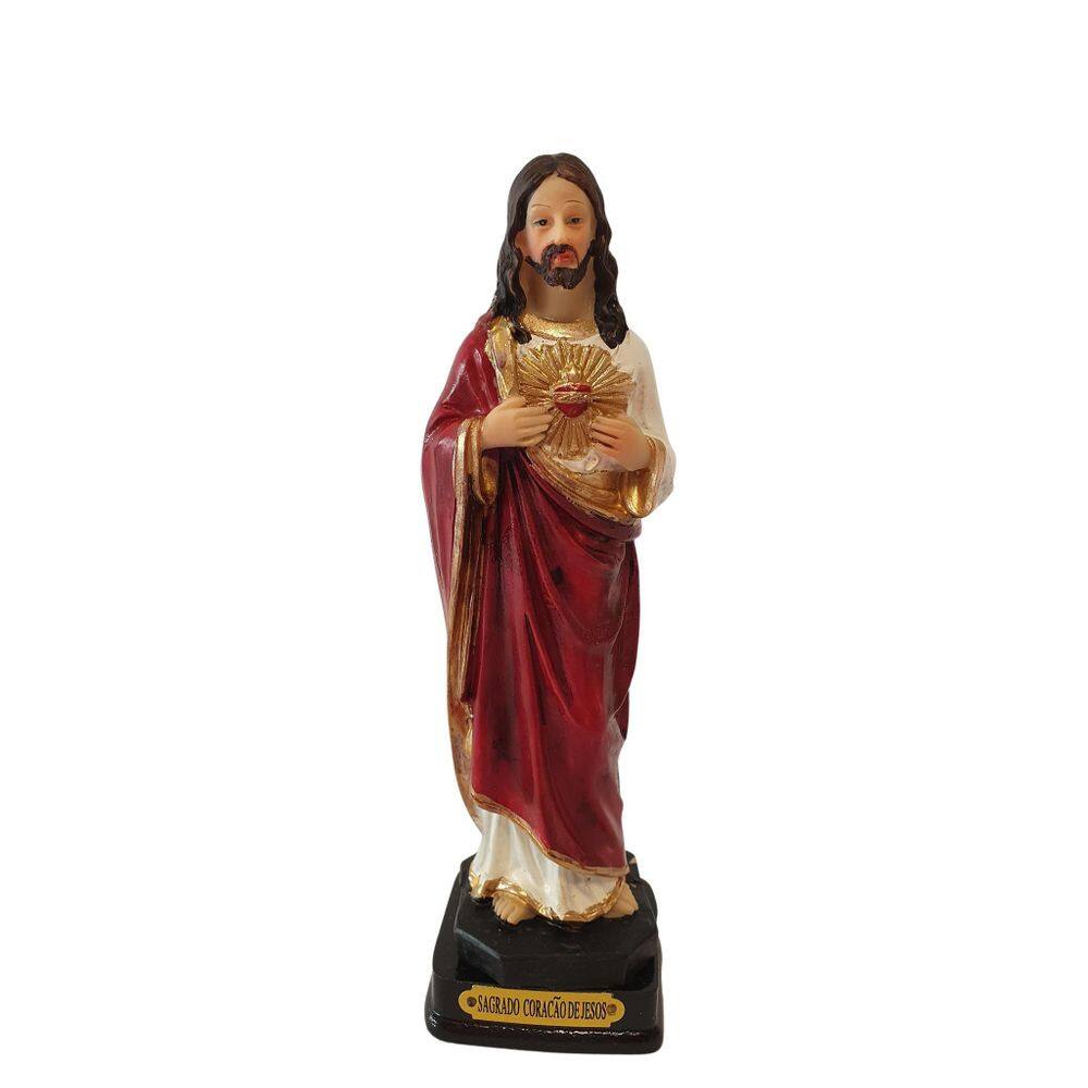 Imagem Sagrado Coração De Jesus - Santo Em Resina